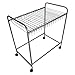 Evelots Rolling Trolley,18 Removable Pant Hangers, Trouser Organizer,Silver