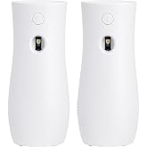 Stardrix Automatic Air Freshener Spray Dispensers 2-Pack, Battery Operated Aerosol Sprayer, Wall Mounted &amp; Freestanding, 3 Auto Scent Release Time Settings for Home and Commercial Place, White