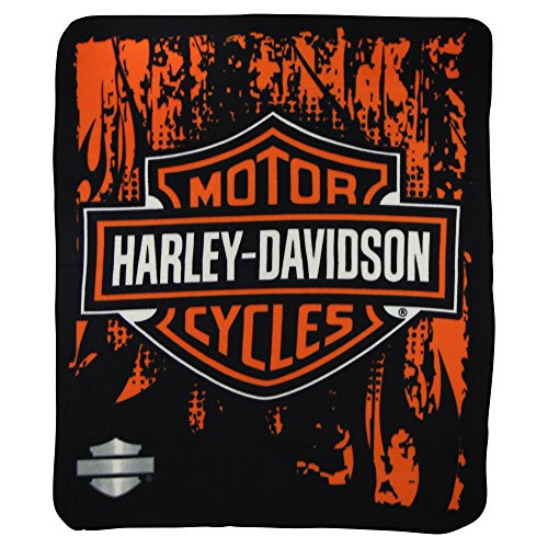 Harley Davidson Fleece Throw Blanket (6 Styles) 50" x 60