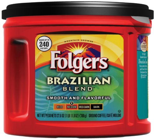 Folgers brazilian Blend medium ground coffee (025500004440)