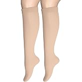Byleverdo Womens Opaque Stretchy Nylons Knee High Stockings Soft Trouser Socks Tights for Girls 1 Pair