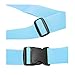 Hibate (2_Blue) Luggage Straps Belts and (1_Orange) Neoprene Suitcase Handle Wrap Grip Tags