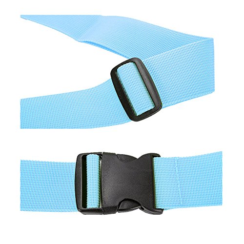 Hibate Adjustable Luggage Strap Suitcase Straps Bag Belt Travel Accessories - Blue, 4 Pack - Thumbnail 2