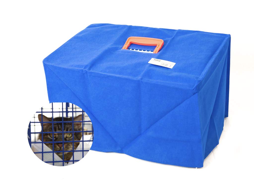 MDC Cat Carrier Cover – Lightweight, Cover for Plastic Pet Carrier for Travel, Vet Visits & Catteries – Easy Assembly, Ventilated & Secure for Cats & Kittens