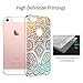 iPhone 5S Case, iPhone SE Case,ESR Hard PC Back Shell Skin Cover with Printed Pattern + TPU Bumper Edge for iPhone for iPhone 5S/SE/5 (Gold Henna)