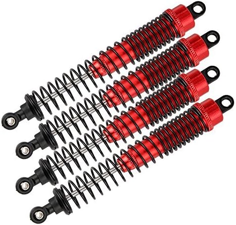Yiguo 4pcs RC 180007 Shock Absorber for HSP 94180 1:10 Scale Rock Crawler Red