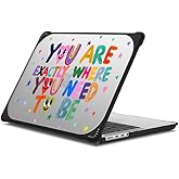 CASETiFY Bounce MacBook Pro 16-inch (M1-M5) Case [Enhanced Protective Corner Design/Ventilation Cutouts/Anti-Slip Grip] - You are Exactly Where You Need to Be - Clear Black