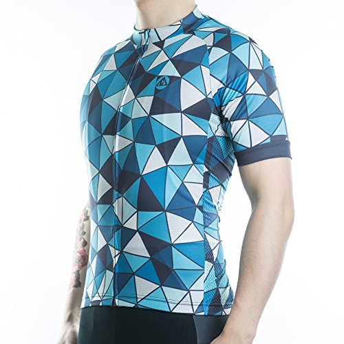 Racmmer Mens Breathable Short Sleeve Cycling Jersey Ultra-Light Cycling Clothing - Thumbnail 2