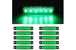 YUANYUYING Waterproof Side Marker Lights, 10pcs Car Marker Lights 6SMD Side Indicators Lights Front Rear Position Lamps 12V f
