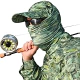 SunGuard UPF 50+ Performance Headband Face Mask Tube Head Neck Gator UV Sun Protection Aqua Design Multifunctional Camo Headwear