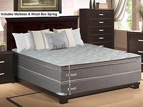 Continental Sleep Meduim Plush Mattress, Queen, Gold/Mink