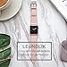 LEUNGLIK Watch Band for Apple Watch 38mm 40mm Watch Wristbands Dressy Classic Replacement Bands Compatible for iWatch Series 4/Series 3/Series 2/Series 1 with Sliver Stainless Steel Adapters(Pink)