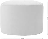 icon Milano Teal Green Velvet Bean Bag Pouffe - Large Footstool view 3