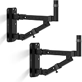 Vondynote Set of 2 Speaker Wall Mounts PA Wall Speaker Mounting Brackets | 35mm Pole Mount, 180&deg;Swivel, 20&deg;Tilt Adjustable, Heavy Duty