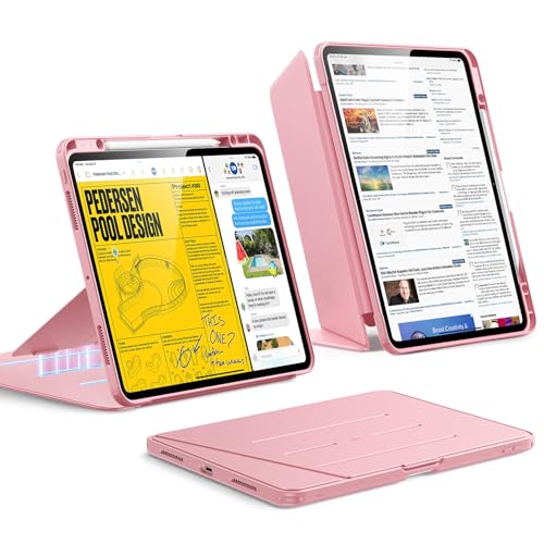 ESR für iPad Pro 13 Zoll Hülle (M5/M4) 2025/2024, Vertikaler Ständer, Multi-Winkel, Ultra-stabile Hülle für iPad Pro 13 mit Stifthalter, Flip-Serie, R