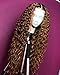 ANDRIA Lace Front Wigs Curly Wig Dark Root Ombre Red Brown Color Two Tone Synthetic Long Wigs Heat Resistant Fiber Hair Wigs for Black Women 26 Inch Honey Blond Wigs