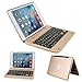 iPad Mini 4 Keyboard Case, iEGrow F1+ Ultra Slim Clamshell Lightweight Keyboard Case for iPad Mini 4 Model A1538/A1550(Gold)