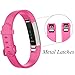 GEAK Compatible with Fitbit Alta and Alta HR Band, Soft Classic Accessories Sport Bands Compatible for Fitbit Alta HR/Fitbit Ace,Lilac Teal and Rose,Small