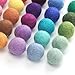 Tyawon 100% Wool Felt Balls - 35PCS | Assorted Color Pure Wool Pom Poms Bulk for Craft & Christmas Decoration（20mm）