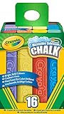 Crayola Washable Sidewalk Chalk, Outdoor Toy, Gift for Kids, 16 Count