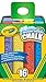 Crayola Sidewalk Chalk 16 Count and Crayola Washable Kids Paint, Classic Colors, 6 Count. Includes 5 Color Flag Set