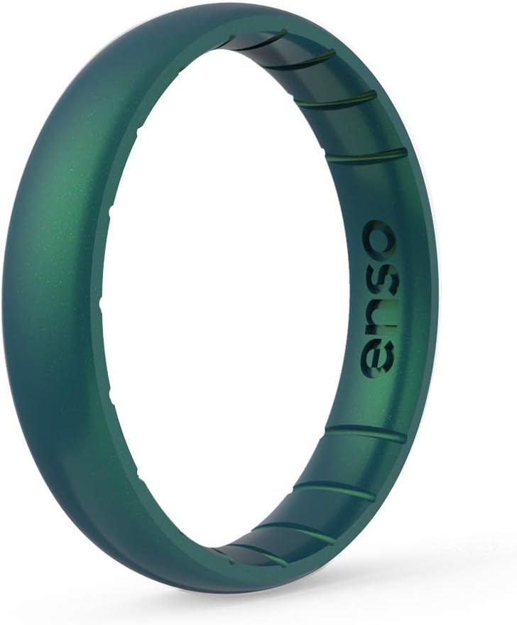 Enso Rings Thin Legend Silicone Ring | Made in The USA | Ultra Comfortable, Breathable, and Safe Silicone Ring
