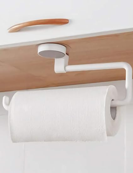 Amazon 大きなペーパータオルホルダー 壁マウント キャビネット下 キッチン 吊り下げ トイレットペーパータオルホルダー 女性と男性へのギフトに Eoyea キッチンペーパーホルダー