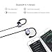 SOUL WIT Bluetooth 4.1 Sports Headphones Wireless in Ear Earphones IPX4 Waterproof Sweatproof Running Earbuds Stainless Steel Silicone Ear Hooks Compatible with iOS and Android for Gym Workout