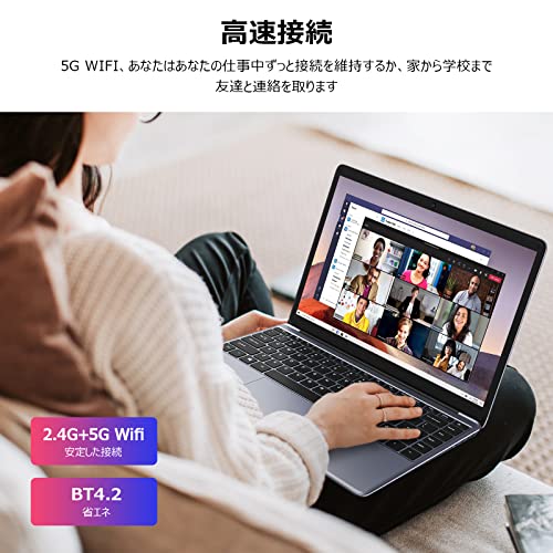 CHUWI HeroBook Pro 14.1'' Laptop, 256GB SSD 8GB RAM, Windows 11 Laptops, 2TB SSD Expand, Intel Celeron N4020(up to 2.8GHz), 2K FHD IPS Display, Ultra Slim, Mini-HDMI, 5G WiFi, USB3.0, Webcam,TF Card