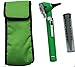 Otoscope - Compact Pocket Size Fiber ENT Optic Otoscope Green Color