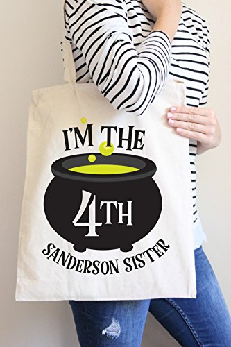 I'm The 4th Sanderson Sister Tote Bag in Natural Color