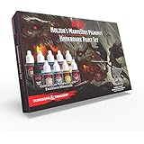 Dungeons and Dragons Nolzurâ€™s Marvelous Pigments Underdark Paint Set, The Army Painter 10 Acrylic Paints Roleplaying, Boardgames, Wargames Miniature Model Painting