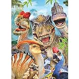 Diamond Painting Kit for Adults,5D Diamond Painting Full Drill Dinosaur Diamond Embroidery Pictures Arts Craft Home Wall Decor 12x16 inch(30x40cm)
