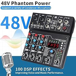 4 Channel Audio Mixer with 99 Sound Effects for