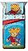 Daniel Tiger's Neighborhood Tiger Trolley 4 Piece Toddler Bed Set – Includes Comforter & Sheet Set Bedding - Super Soft Fade Resistant Microfiber (Official Daniel Tiger's Neighborhood Product)