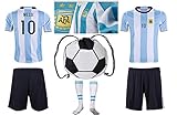 Argentina Messi #10 Home Kids Soccer Jersey All Youth Sizes Ages