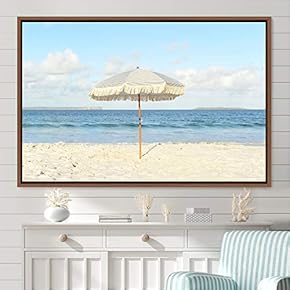 signwin Framed Canvas Wall Art Coastal Freedom Aerial...