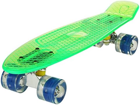 Acazon Retro Cruiser Plastic Skateboard 22"x 6" Available In Various Deck Colours