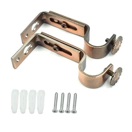 Amazon Com Tuoren Adjustable Curtain Rod Brackets Antique Copper