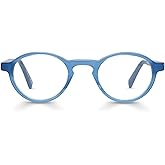 eyebobs - Board Stiff (Narrow) | Premium Reading Glasses for Men and Women | Round Frame for Narrow Faces | Sizes 0.0x - 4.0x