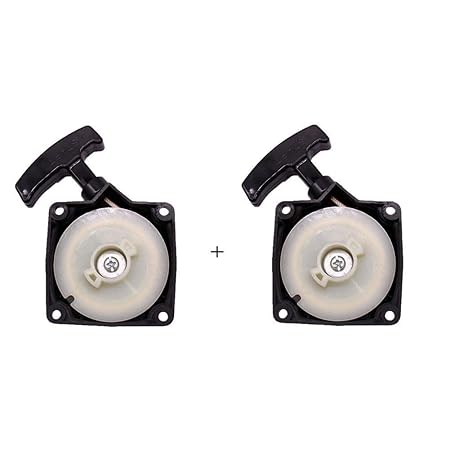 2 Stück Seilzugstarter Starter YUNRUX Seilzugstarter Motorsense passend for Rotfuchs Timbertech MS52 BC52 Steg Kit Motorsense