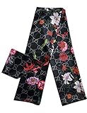 EroTouch Apparel Customs Designer Headbands,Luxury Fashion Trendy Headwrap for Women Mens (GG Floral Black)