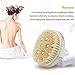 Sunmore Dry/Wet Body Brush,Natural Bristles,Clear Dead Skin Cells While Reducing Cellulite and Toxins,Wooden Bristles Scrubber, Body Massager