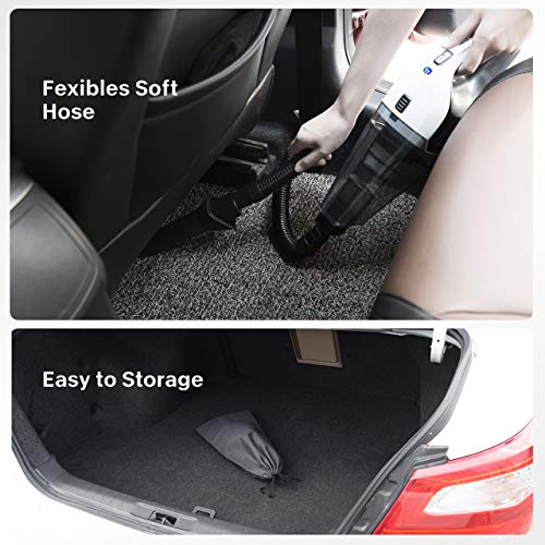 HoLife Handheld Cordless Vacuum Cleaner with 11.1V Li-ion Battery Powered Rechargeable Quick Charge Tech and Cyclone Suction Lightweight Hand Vac, Black