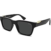 SOJOS Trendy Polarized Square Sunglasses for Women Men,UV400 Retro Square 70s 80s 90s Shades SJ2622