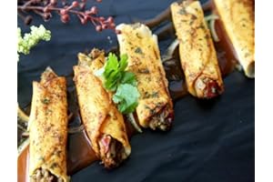 APPETIZERSUSA Beef Barbacoa Taquito - Gourmet Frozen Beef Appetizers (50 Piece Tray)