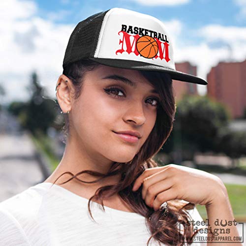 Basketball Mom Trucker Hat Foam Mesh Team Sports Spirit Wear Mom Fan Gear