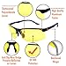 Night Driving Glasses Anti Glare Polarized Sunglasses for Women Men, Rainy Safe HD Night Vision Glasses with Yellow UV400 Lenses and Ultra Light Aluminum Frame, Glasses Case Included
