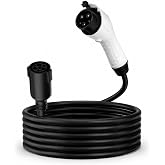 J1772 Extension Cable, 32A 21FT EV Charger Extension Cord Compatible with All SAE J1772 EVs PHEVs, 120V-240V Level 1/2 Heavy Duty IP66 Weatherproof Electric Vehicle Charging Cable
