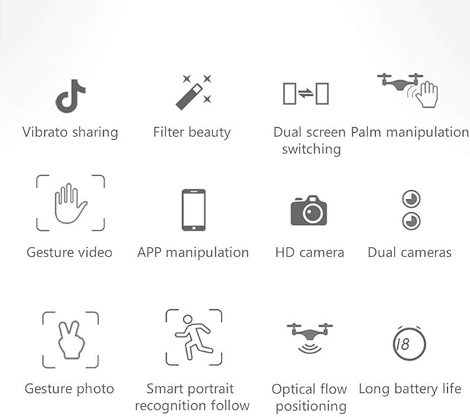 1080peyµc O Wcz Kf607 4k Drone With Camera Foldable Fpv With Gesture Photo Follow Me Gps Auto Return Optical Flow Positioning System And Altitude Hold Mode Adult Black Camera Photo Binoculars Telescopes Optics Powderhousebend Com